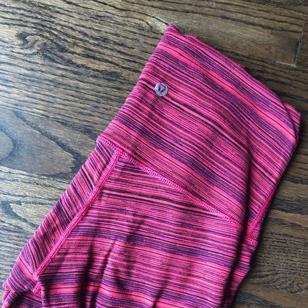 Stripped high waisted leggings